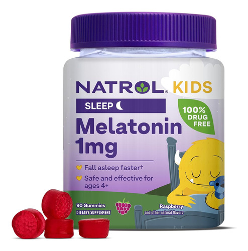 Gomitas Melatonina Kids Niños Natrol 1mg | 90 Piezas