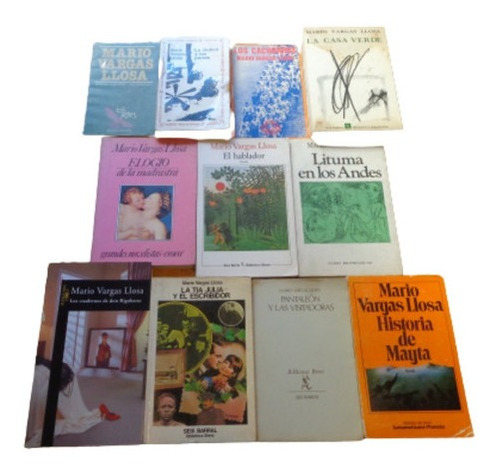 Lote De Las 11 Mejores Novelas De Mario Vargas Llosa&-.