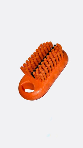 Cepillo Suave Para Manos Y Uñas De Nylon El Castor Color Naranja