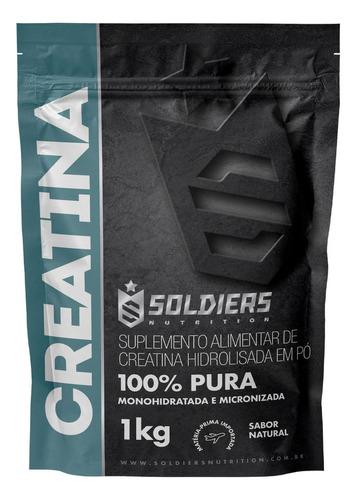 Kit: Arginina Leucina Creatina Colágeno 1kg 100% Puro Soldiers Nutrition