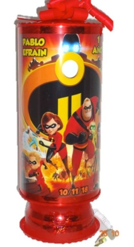 Los Increibles Centros De Mesa 10lamparas 38cm Personalizada