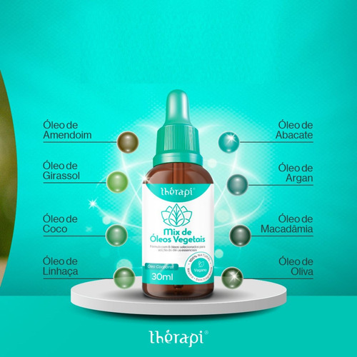 Mix De Óleos Vegetais Corpo Rosto Cabelos Therapi 30 Ml