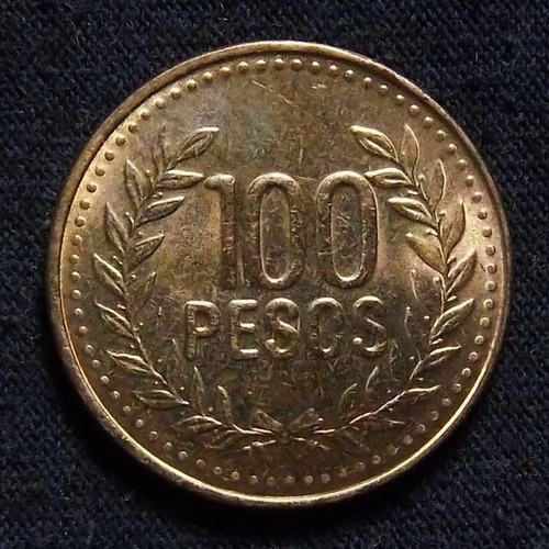 Moneda Colombia 100 Pesos 2010