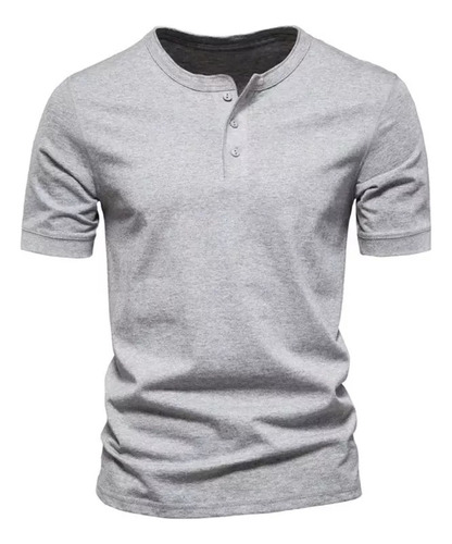 Playera De Cuello Redondo De Color Liso Para Hombre, Deporte