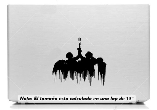 Vinil Sticker Laptop 15cm Bts Sombra Derretida 03a