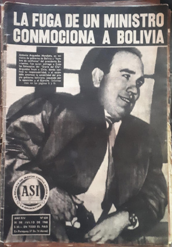 Revista Asi 654 1968 Massiel Cacho Fontana Che Guevara Lagar