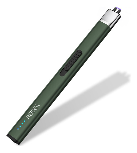 Encendedor Electronico Plano Usb Verde Pino Small Reidea