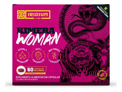 Kimera Woman 60 Caps Termogênico Feminino Iridium Labs Sabor Sem Sabor