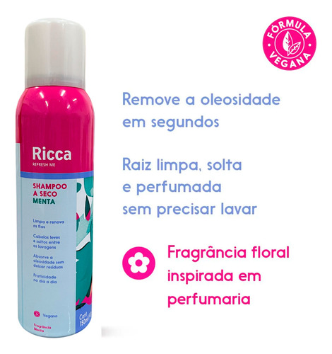 Shampoo A Seco Menta Ricca 150ml