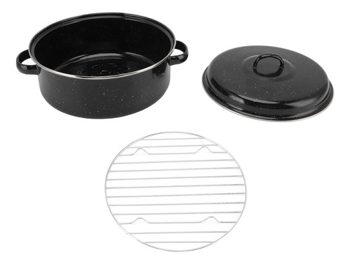 Sartén Para Asar, Acabado Negro Moteado, No Doméstico