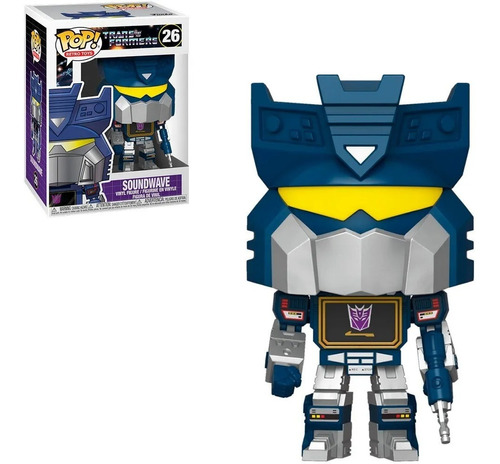 Funko Pop Transformers Soundwave 26 Decepticon Pop Original