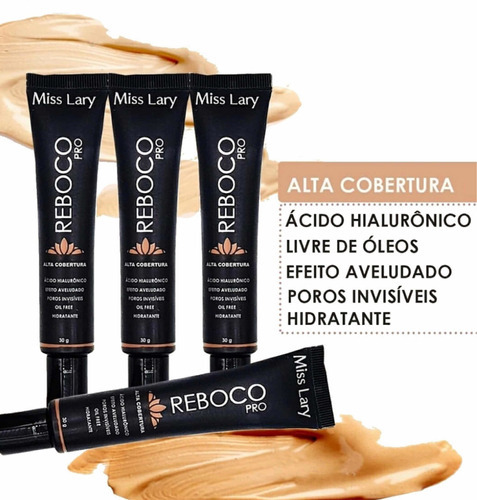 Base de maquiagem líquida Miss Lary Base Reboco Pro - 30mL