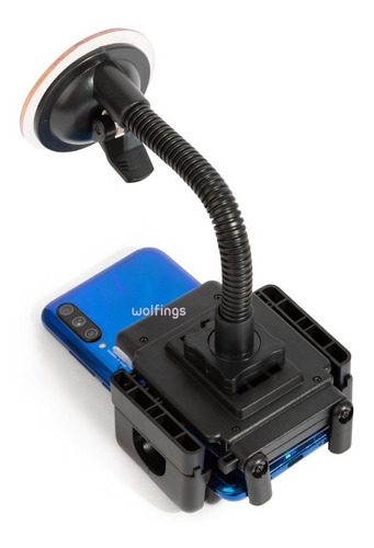Imagen 8 de 10 de Soporte Holder Brazo Flexible Sopapa Ideal Auto Celular Gps