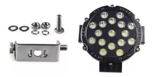 Imagen 2 de 4 de Luces Foco Neblinero Led 51w Redondo Off Road