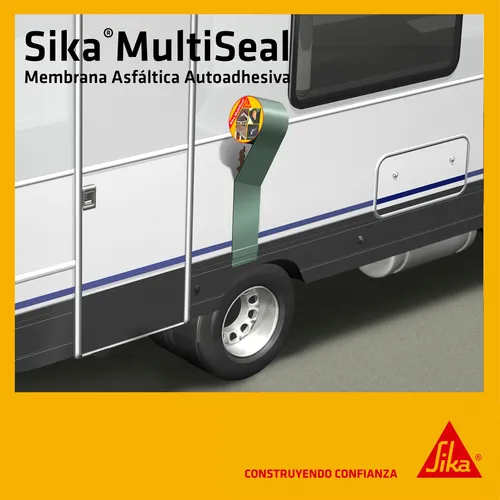 Membrana Asfáltica Autoadhesiva Sika - Rollo 10mts X 10cm