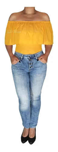 Blusa campesina online mostaza