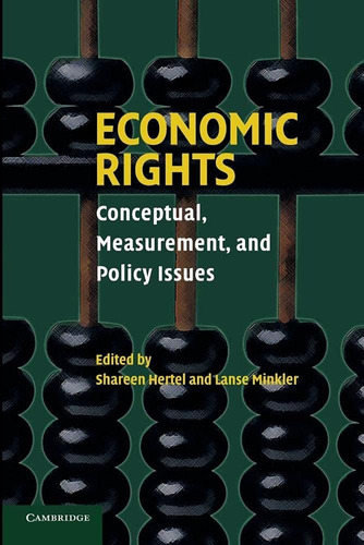 Libro: En Ingles Economic Rights: Conceptual, Measurement,