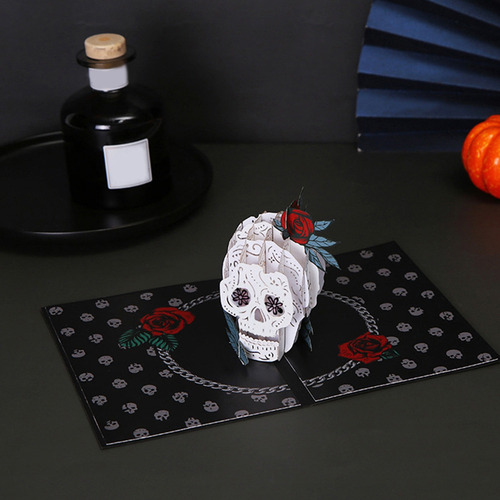 Tarjeta De Felicitación 3d De Halloween, Fiesta, Fiesta, Inv