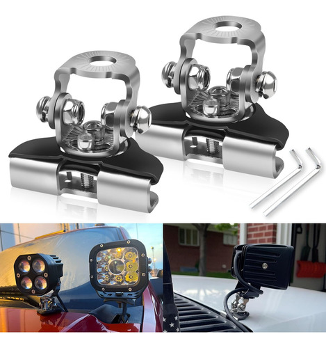 Soporte Capot Para Neblineros Barras Led Fijos Universal X2