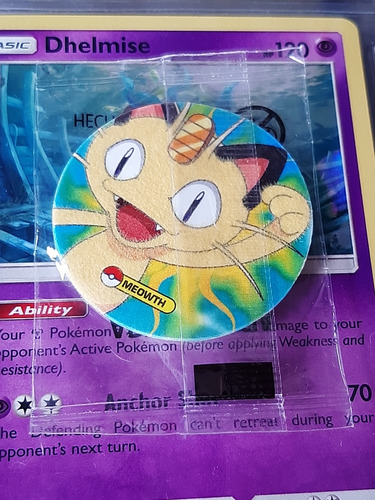 Tazo De Peluche De Meowth T-189 En Su Bolsita Original.