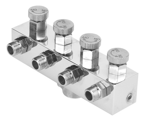 Divisor De Manguera De Aire De Aluminio Multifunción Ajustab