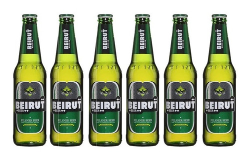 (6) Pack De Cerveja Libanesa Importada Beirut Pilsner Beer