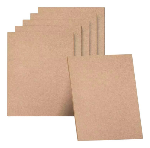 Placa Mdf Cru 20x20 Chapas 2,5mm 20 Uni Artesanato Quadros