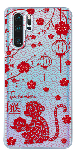 Funda Para Huawei Horóscopo Chino Mono Con Tu Nombre
