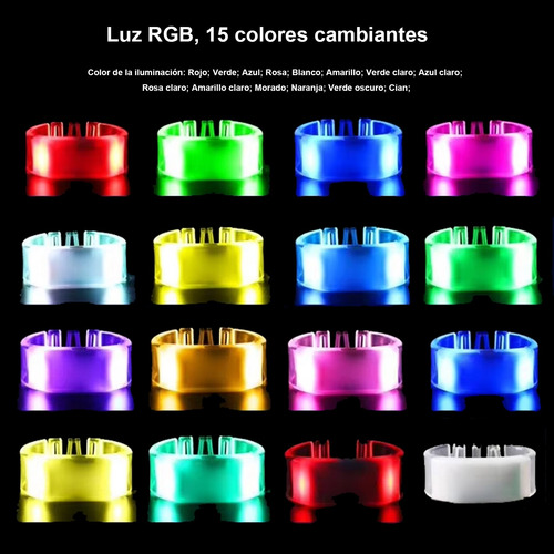 100 Pulseras Luminosas Con Control Remoto Para Conciertos