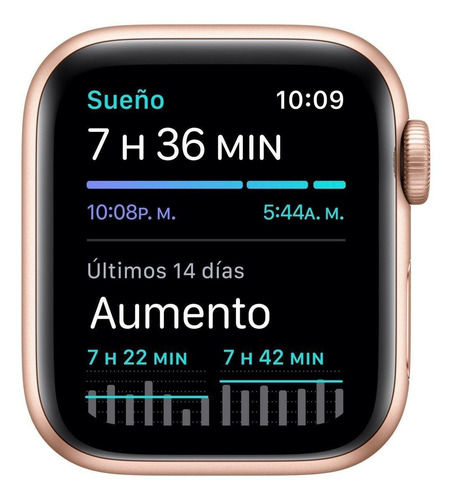 Imagen 5 de 9 de Apple Watch SE (GPS, 40mm) - Caja de aluminio color oro - Correa deportiva Rosa arena