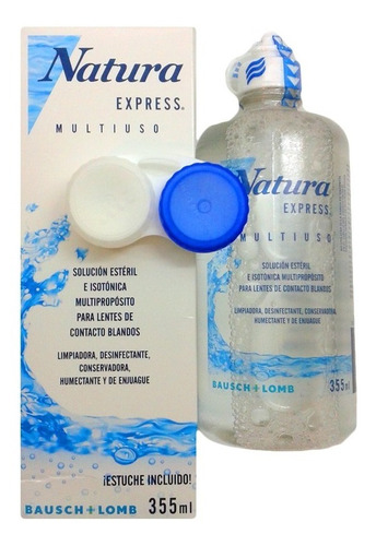 Natura Express 355 Ml Liquido Lentes Contacto + Estuche