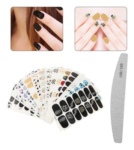Pegatinas De Uñas De Graduación Únicas, 16 Hojas