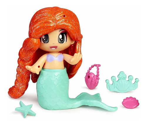 Muñeca Pinypon Figura De Cuentos Sirenita Ariel Accesorios