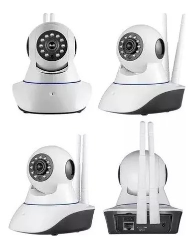 Pack 2 Camara Ip 3 Antenas Wifi Nocturna 360 Motorizada 