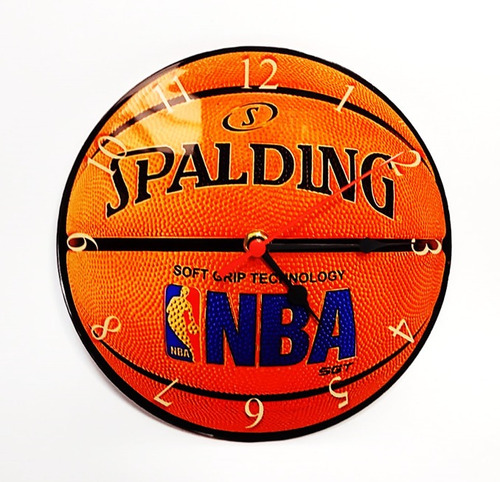 Reloj De Pared Balon Nba Spalding 