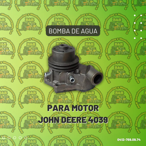 Bomba De Agua Para Motor John Deere 4039