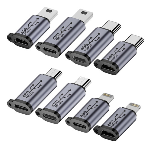 Jadebones Usb C/lightning To Micro Usb Adaptador, Tipo C/mic