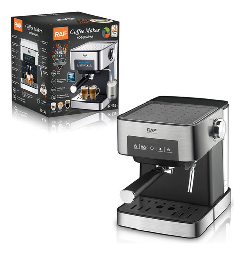 Máquina Café Espresso Espumador De Leche Antigoteo Raf R.136