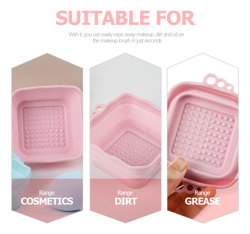 Brochas De Maquillaje Plegables, Cuencos Limpiadores, 2 Unid