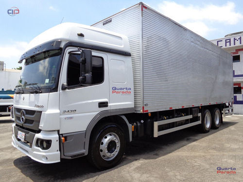 Mb 2430 Atego Bau Ano 2021 Baixa Km Completo Leito Teto Alto