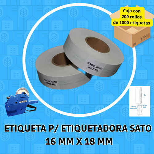 Etiqueta 16 Mm X 18 Mm