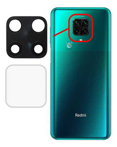 Lens Vidrio Repuesto Cámara Para Xiaomi Note 9 Pro + Protect