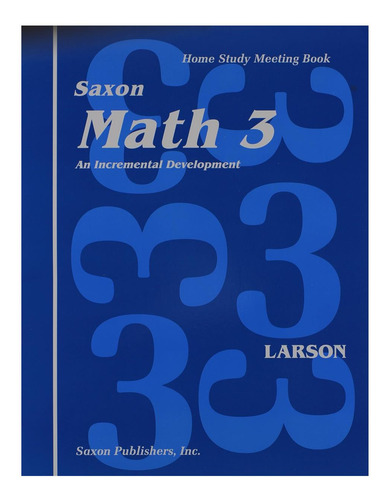 Libro: Saxon Math 3: Un Desarrollo Incremental, Estudio En C