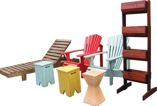 Imagen 8 de 8 de Reposera Banco Adirondack Sillón De Madera