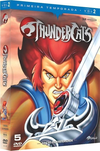 Thundercats 1ª Temporada Vol.2 - Box Com 5 Dvds - Novo
