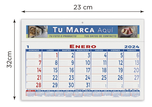 Almanaque Agenda Mural Personalizada X 1u.