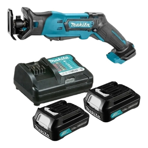 Imagem 2 de 2 de Serra Sabre Com 2 Baterias 12v Jr103 Makita E Carregador Biv