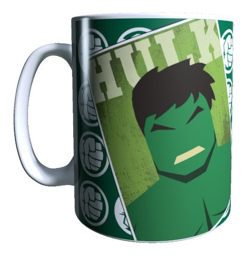 Taza The Incredible Hulk Dibujo En Un Cartel.  11 Oz.