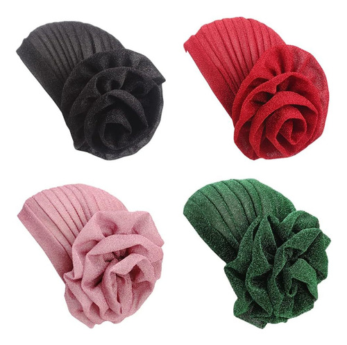 4 Sombreros Bandana De Quimioterapia Para Mujer