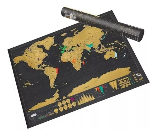Mapa Mundi Raspable Mapa Del Mundo Para Raspar Viajeros
